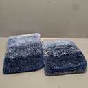 Arotive Bathroom Rugs Sets 2 Piece, Soft Absorbent Microfiber Bath Mats and U-Shaped Contour Toilet Rug, Non-Slip Machine Washable Dry Bath Mats for Bathroom, 24x16 and 24x20, Blue