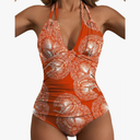 B2prity Women's Slimming One Piece Swimsuits Tummy Control Bathing Suit Halter Swimwear for Big Busted Curvy Woman, Size S