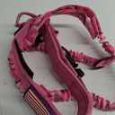 Hotsky Tactical Dog Collar and Leash Set, Heavy Duty Military Airtag Dog Collar with Handle and Metal Buckle for Training and Walking, with Airtag Holder and Two Patches(Pink Camo, XL) (XL(20"-23.5"))