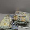 Secgo King Size Comforter Set- 100% Cotton Quilt King Size Set, Green, Sage bedspreads (96 * 108 Inch) with 2 Pillow Shams, Patchwork Reversible Lightweight Bedding (King(98"x106"))