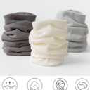 Cotton Mid Calf Crew Socks For Unisex,Soft Breathable Dress Socks For Business, Trouser, Casual 6 Pairs(Black 7-11)