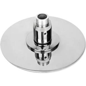 PRIOR FITNESS Premium Dance Pole Base Dome for 45mm Poles - Removable, Apartment-Friendly Design with Silicone Suction Cup - Includes 1 Base Dome Only - Perfect Pole Dancing Accessory (Silver)