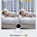 ARENTI 4MP Baby Monitor with 2 Cameras, 5" Screen Video Baby Monitor, Dual-Band 2.4G/5G WiFi with App, Split-Screen View, Auto Tracking, Cry&Motion Detection, Temp&Humidity, Night Vision, 2-Way Talk
