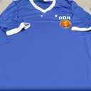 East Germany DDR 1970's Retro Football Shirt Mens Top - XL Blue