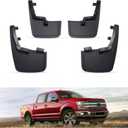 Kiwi Master Mud Flaps for 2015-2020 Ford F-150 (Without OEM Fender Flares), OEM Replacement # FL3Z-16A550-CA, FL3Z-16A550-DA, Heavy Duty Mud Guards, Front & Rear Splash Guards, No Drill, 4 Pcs Set
