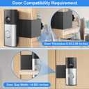 Anti-Theft Doorbell Mount Compatible with R-ing Battery Doorbell/Plus/Pro(2026 Model)/Tapo Video Doorbell, No Drill Adjustable Mounting Bracket Holder for Apartment Rentals, Enhanced Protection Mount