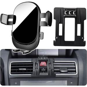 Car Phone Holder for Subaru Crosstrek/Impreza Auto Accessories [Only for 2016-2017 Crosstrek & 2013-2016 Impreza] [Auto Lock Hands Free Cell Phone Mount Car fits for iPhone & All Smartphones]