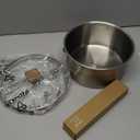 CAROTE 3.5Qt Stainless Steel Sauce Pan Set with Lid, 3-ply Base, Non-Toxic PTFE & PFOA Free Saucepan, Induction Cookware Set, Small Kitchen Pots, Stay-Cool Handles