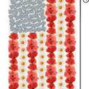 AVOIN colorlife Myosotis Poppy Memorial Day Garden Flag 12x18 Inch Double Sided Outside, Patriotic American Flag Yard Outdoor Decoration (Multi)