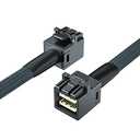 10Gtek SFF-8643 to SFF-8643 12G Internal Mini SAS HD Cable, with Sideband, for NVMe Backplane/RAID Controller, 100-Ohm, Straight to Straight, 0.3-m(0.9ft)