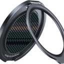 BENKS ArmorPop Magnetic Phone Grip & Stand for MagSafe, 360 Rotation Adjustable Phone Ring Holder for iPhone 17/16/15/14/13/12 Series, Durable Kevlar Design