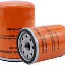 070185ES Oil Filter for Generac Guardian 8-24kW Air-Cooled Home Standby & Portable Generators| Orange 90MM Design with 30% More Filter Capacity| 2 Pack | Replace 070185E/70185f