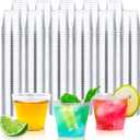 1000Count 1OZ Clear Hard Plastic Shot Cups - Mini Shot Glasses for Tequila, Whiskey, Vodka & Liquor, 1Oz Small Cup for Sauces & Dips, Perfect for Parties