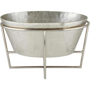 Santa Barbara Design Studio Champagne Buckets - Aluminum Ice Bucket/Tub with Removable Stand, Large, Silver