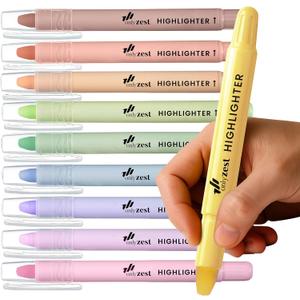 10 Pack Bible Safe Highlighters - Pastel Color, Wax Highlighters No Bleed, Scripture Markers for Journaling, Study Accessories and School Supplies