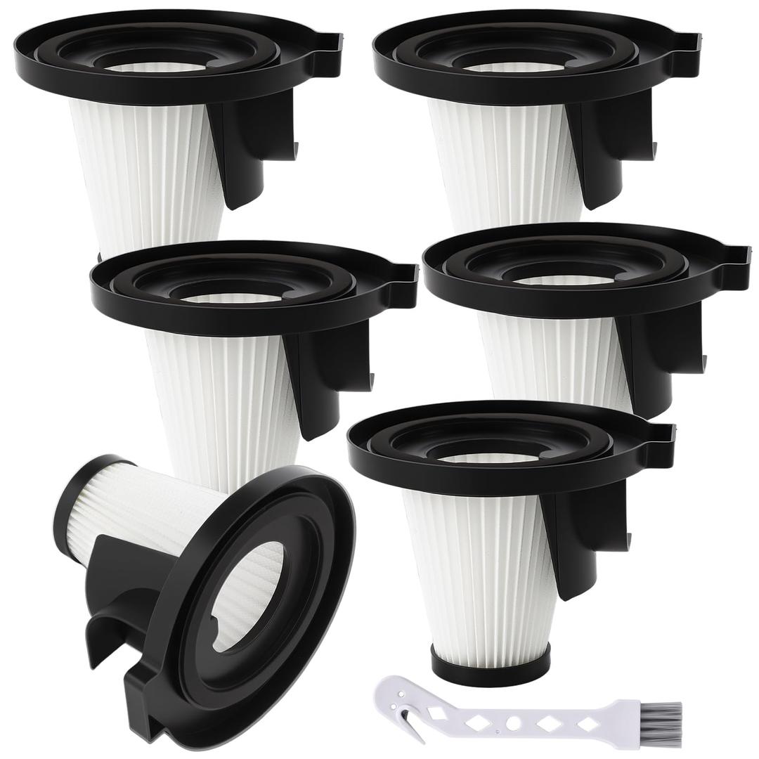 6 Pack Filter Replacement Compatible with Ionvac ZipVac 8842 3-in-1 Corded Upright/Handheld Floor and Carpet Hand Vacuum Cleaner