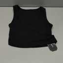 SOLY HUX Women's V Neck Crop Tops Basic Trendy Notched Sleeveless Slim Fit Summer Y2k Sexy Crop Tank Top Size Medium