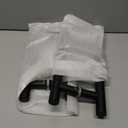 EaseLife 12" Double Sided Push Pull Door Handle,Matte Black,Stainless Steel,H Shape Sliding Door Handle,Fit for Glass Door Wooden Door,2 Pack