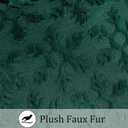 Tosleo Christmas Throw Pillow Covers 18x18 Set of 2 Christmas Decoration Xmas Snowflake Pillow Covers Soft Plush Faux Wool Jacquard Pillowcases Holiday Festivals Winter Home Decor, Dark Green