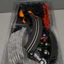 Slot Car Race Track Sets with 4 Slot Cars, 2 in 1 Electric Race Car Track Include Slope Circular Overpass Track, Dual Racing Game Featuring Flash Tracks, Gifts Toys for Boys Kids Age 6 7 8-12