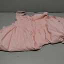 Womens Summer Floral Mini Dress Square Neck Tie Front Lace Spliced Ruched Backless Casual Party Graduation Short Dresses (Pink, L)