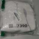 Jinchan White Sheer Valance for Window Gray Leaf Embroidered Valance Light Filtering Grey Voile Window Treatment for Living Room Kitchen Farmhouse Rustic Double Layer Curtain 18 Inch 1 Panel