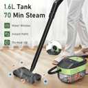 14 IN 1 Steam Mop Cleaner, 1.6L Detachable Handheld Steam Cleaner with 37 Accessories, 2500W Multipurpose Steamer Cleaning for Home,Floors,Tile,Grout,Upholstery,Carpet,Car,15S Fast Heat-Up