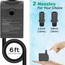 Knifel Submersible Pump 300GPH Ultra Quiet with Over Heating Protection 6ft High Lift for Fountains, Hydroponics, Ponds, Aquariums & More