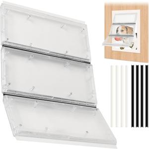 Calvana 3-Panel Airseal Pet Door Replacement Flap, Compatible with Ideal Pet Products 10.25"x15.75" Extra Large Dog Door, Easy Installation