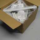 SWTYMIKI Corner Shower Caddy Standing - 4 Tier Stainless Steel Shower Organizer Stand with 4 Hooks & Soap Holder, Rustproof Metal Standing Tall Floor Shower Shelf and Bathroom Organizer, White