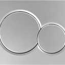Dual-Flush Actuator Plate for Concealed Cisterns Matte Chrome Compatible With 115.770.JQ.5 Sigma01 Wall Mount Toilets Series