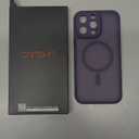 CANSHN Magnetic Compatible with iPhone 14 Pro Max Case, Upgraded [Full Camera Protection] [Compatible with Magsafe] [Translucent Matte] Shockproof Protective Phone Case Cover 6.7 Inch - Deep Purple