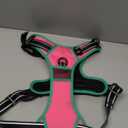 PHOEPET 2019 Upgraded No Pull Dog Harness, Reflective Adjustable Vest, with a Training Handle + 2 Metal Leash Hooks+ 3 Snap Buckles +4 Slide Buckles(L, Pink)