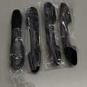 No Adhesive Snap-on Car Door Handle Cover Protector Compatible for Toyota 2019 2020 2021 2022 2023 2024 2025 Rav4 2020~2026 Highlander 2023 2024 Crown Accessories (2. Carbon Fiber Grain)