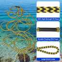 SELEWARE Heavy-Duty 60FT Boat Tow Rope for Tubing, Floating Tube Tow Rope, Durable Watersports Ski Rope for Wakeboarding, Water Skiing & Kneeboarding