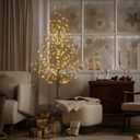 LIGHTSHARE 6FT 240L LED Star Light Tree, for Home Festival Party Christmas, Indoor and Outdoor Use, Warm White