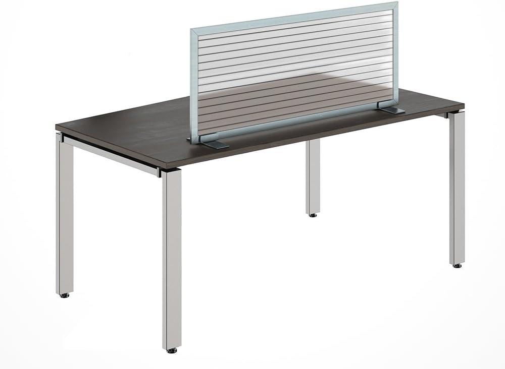 OBEX Free Standing Translucent Privacy Partition for Tabletops and Desks, Portable Desktop Divider, No Mounting Required, Acoustical Panels for Office and School, 12 x 24