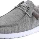 Nautica Men's Comfort Loafers, Slip-On Boat Shoe, Lightweight Casual Stretch Sneaker-Rushford (11, Heather Grey)
