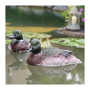 Juliahestia Mallard Duck Baby Float Decorations Pond Accessories for Outdoor Backyard Pool Decor Floating Ornament 2 Pack Outside Garden Gifts Idea for Grandma Mom