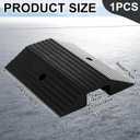 Rubber Ramps for Door Threshold 19.7 x 15.3 x 3 Inches Wheelchair Ramp Non Slip for Home Doorways, Suitable for Thresholds Under 2.4 Inches in Height for Get in and Out of Houses, 600 Lbs Capacity