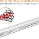 DELSbbq 69787 Grill Burner Tubes for Weber Spirit 300 Series and Spirit II 300 Series, Spirit E310 E320 E330 S310 S320 S330 SP330 Gas Grills with Up Front Controls, Stainless Steel 304, 18 Inch