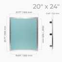 20" x 24" Inch Wall Access Panel - Waterproof Drywall Panel & Aluminum Frame Crawl Space Hatch Door - Plumbing Access Panel for Wall & Ceiling, HVAC - Drywall Access, Cover