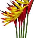 Rikyo Artificial Flowers 6Pcs Bird of Paradise 23" Permanent Flower,Strelitzia Tropical Imitation Plant Flower Bouquets for Office Home Party Decorations,Arrangement Potted Plants (Yellow)