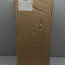 Glitzhome Farmhouse White Wood Metal Lanterns Decorative Hanging Candle Lanterns Set of 2 (White)