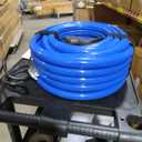 UTOOL 50 FT Heated Water Hose for RV Camper with 90 Degree Elbow, NSF 372 Drinking Water Certified Garden Hose, Automatic Thermostat Antifreeze Protection to -40F, 5/8" ID, 3/4" GHT Adapter Blue