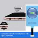 IVY QI Wireless Charging Receiver Adapter with Fast&Smart Microchip Technology for Samsung Galaxy A16 A26 A36 A56 A06 A15 A55 A35 A25 A54 A14 A34 A24 A13 A23 A33 A53 A12 A22 A32 A42 A52 Type-C