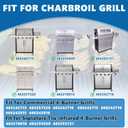 SafBbcue 17 in Cooking Grates Replacement Parts for Charbroil Tru Infrared Grill 463242715, 463242716, 463276016, 466242715, 466242815, Lowes 606682, 639322 Gas Grill, Cast Iron Cooking Grids, 3 Pack