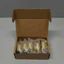 Home Expert 10 Pack (5 Pairs) Gold Cabinet Hinges for Kitchen Doors, Self-Closing, 1/2 Inch Overlay (Variable), Semi-Concealed Face Frame, Surface Mount Cabinet Hardware, Satin Brass