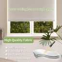 100% Blackout Shades for Indoor Windows, Cordless Roller Window Shades Pull Down, Thermal Insulation & UV Protection Shades for Home,Office,Bedroom, White 35"x72"