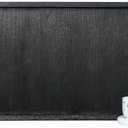 Gurfuy 40"x20" Extra Large Long Rectangle Ottoman Table Tray - Black Rustic Wooden Serving Tray for Farmhouse Decorative Oversized Coffee Table Trays Living Room Kitchen Counter Breakfast